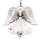 Décoration de Fenêtre Ange avec Perles et Coeur de Cristal