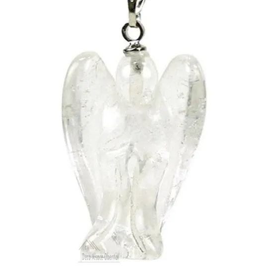 Pendentif Ange en Cristal de Roche