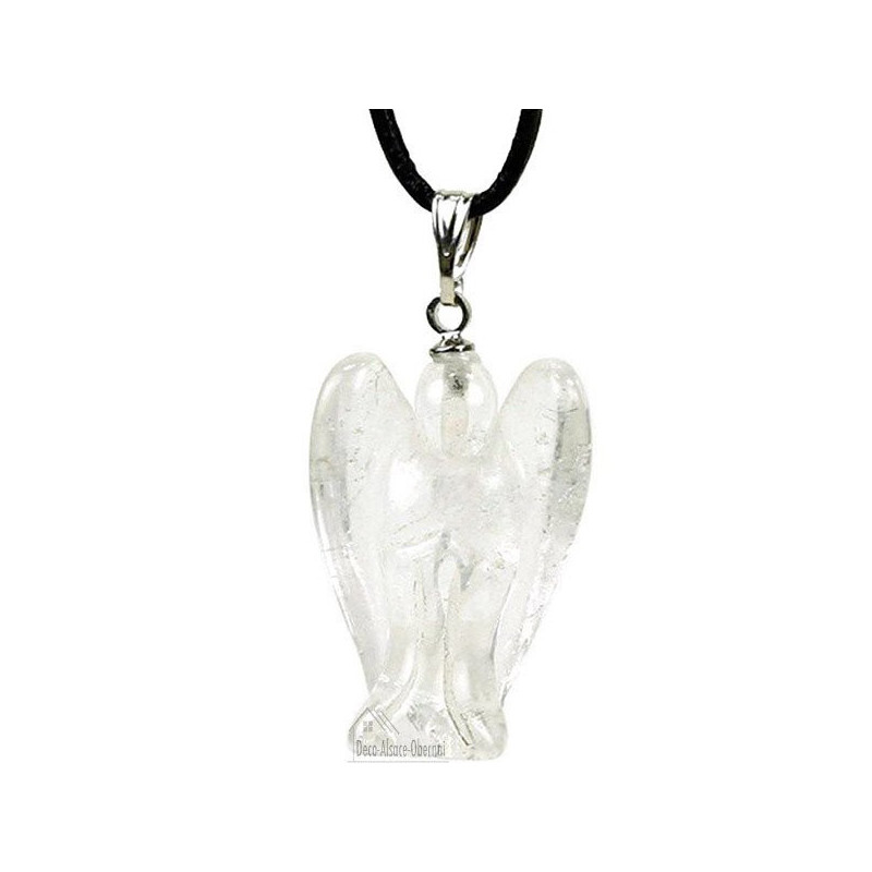 Pendentif Ange en Cristal de Roche
