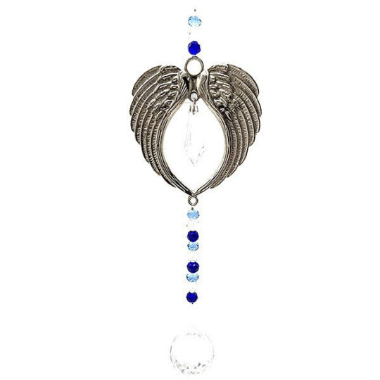 Décoration Ailes d'Ange avec sphère en Cristal