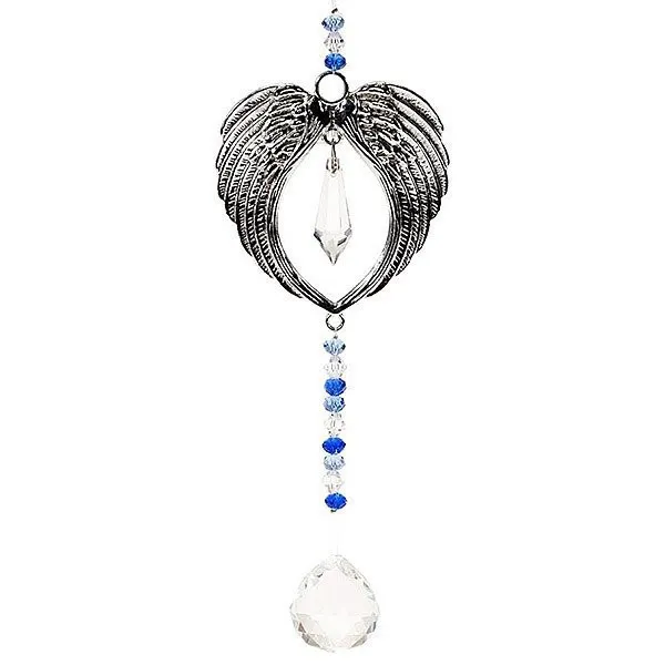 Décoration Ailes d'Ange avec sphère en Cristal