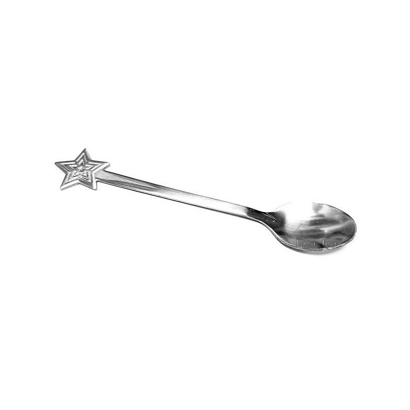 Set of 4 Steel Teaspoons with Alsatian Decorations