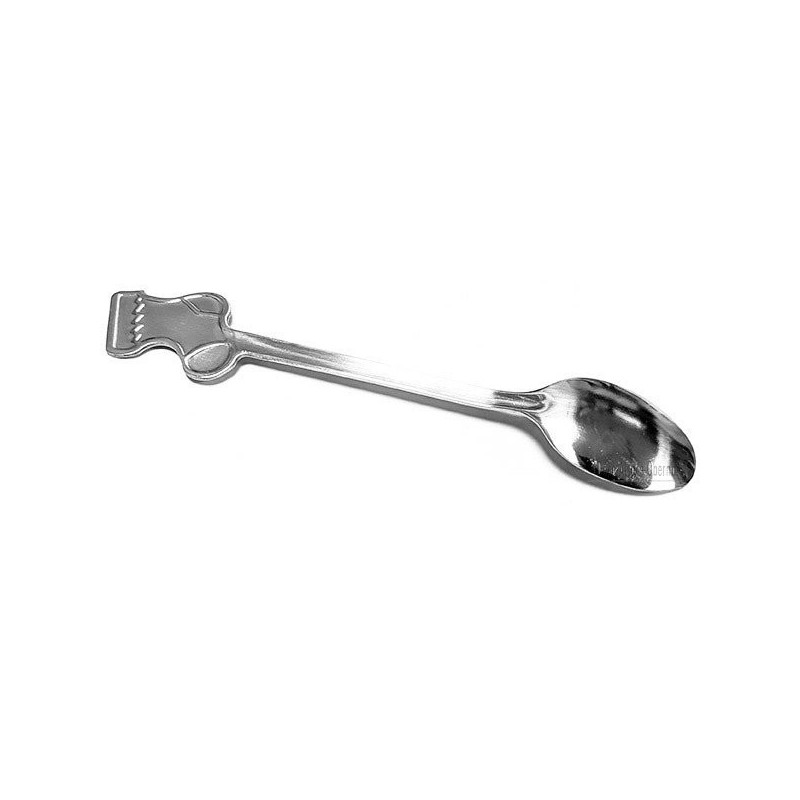 Set of 4 Steel Teaspoons with Alsatian Decorations