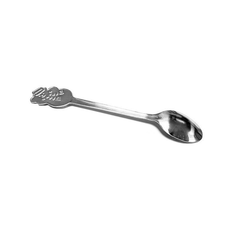 Set of 4 Steel Teaspoons with Alsatian Decorations