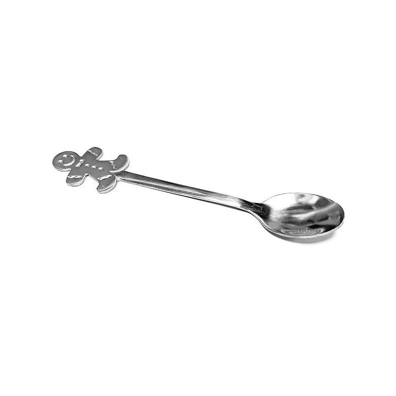 Set of 4 Steel Teaspoons with Alsatian Decorations