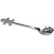 Set of 4 Steel Teaspoons with Alsatian Decorations