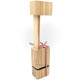 Nut / Almond / Hazelnut Cracker in Wood and Alsace Ribbon