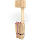Nut / Almond / Hazelnut Cracker in Wood and Alsace Ribbon