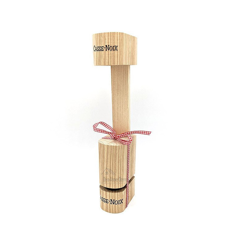 Casse Noix / Amandes / Noisette en Bois et Ruban Alsace