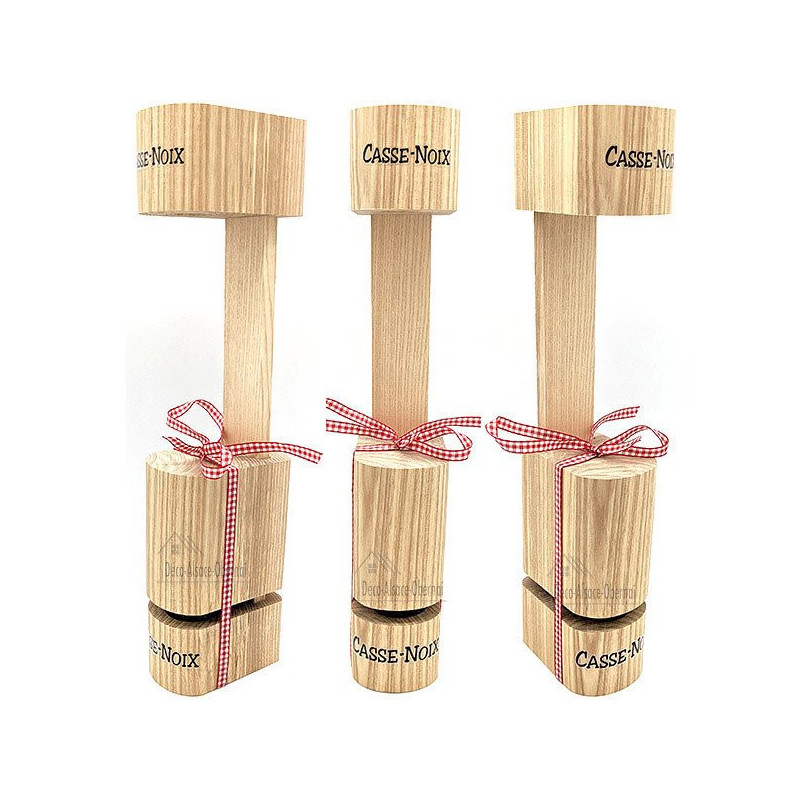 Casse Noix / Amandes / Noisette en Bois et Ruban Alsace