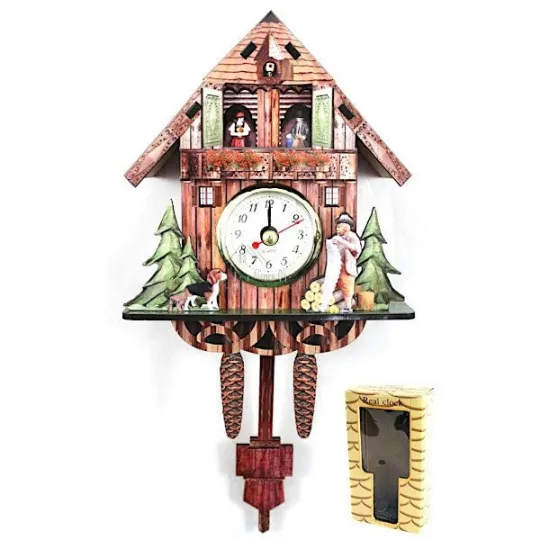 Coucou en Bois avec Montre et mouvement de Pendule