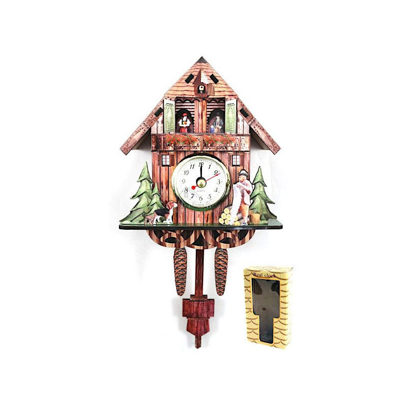 Coucou en Bois avec Montre et mouvement de Pendule