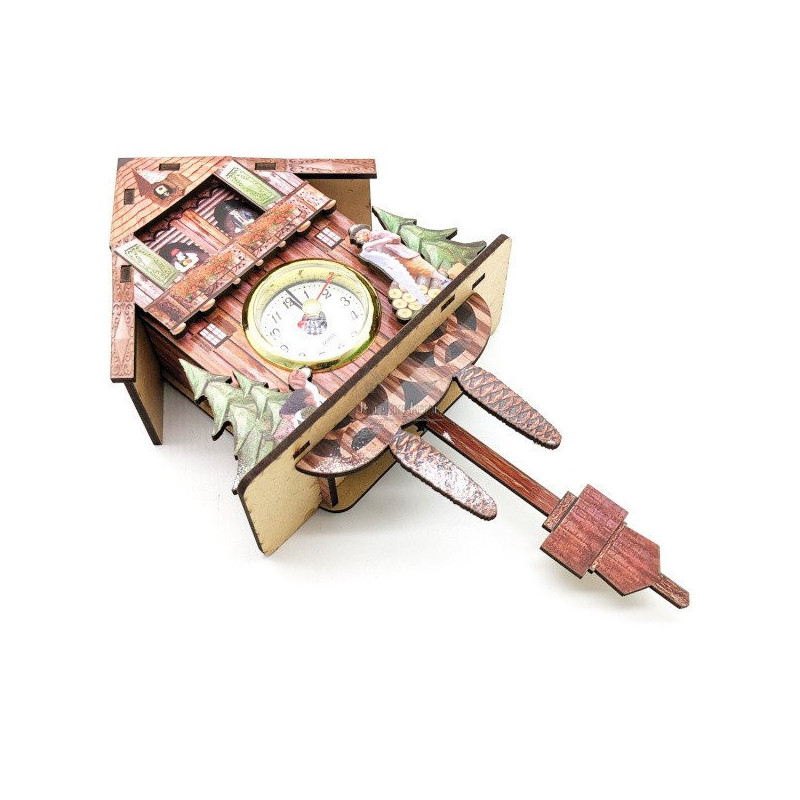 Coucou en Bois avec Montre et mouvement de Pendule