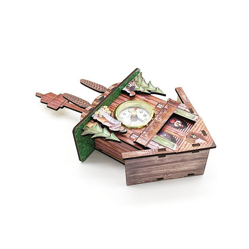 Coucou en Bois avec Montre et mouvement de Pendule