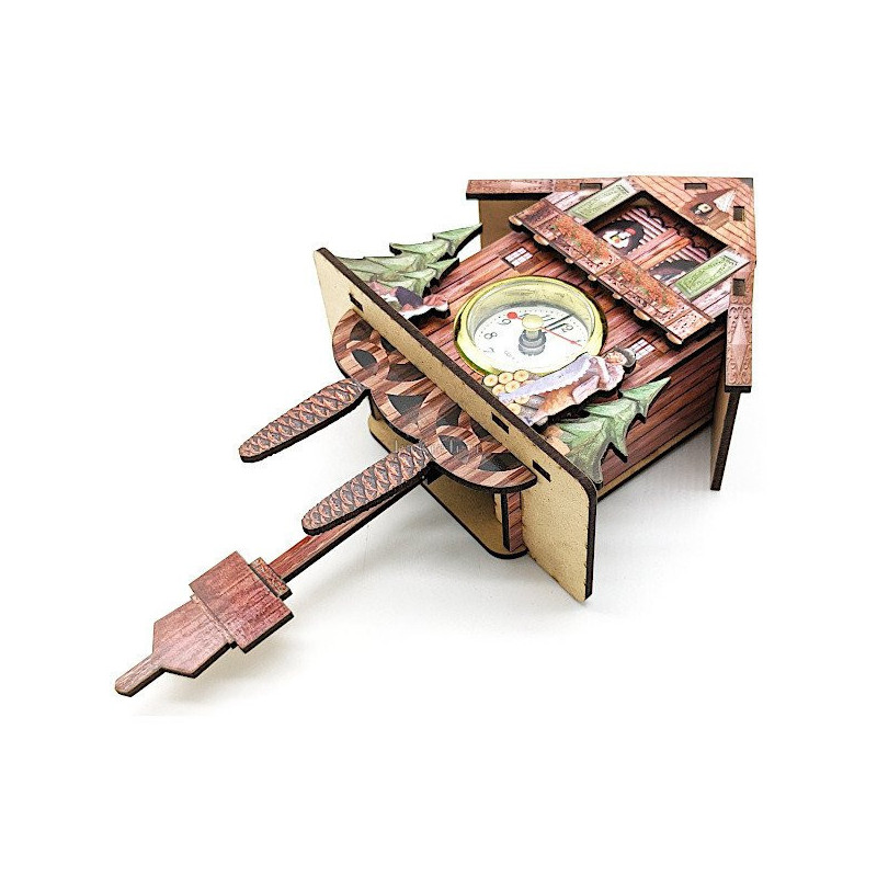 Coucou en Bois avec Montre et mouvement de Pendule