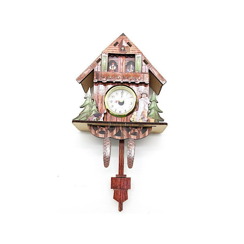 Coucou en Bois avec Montre et mouvement de Pendule