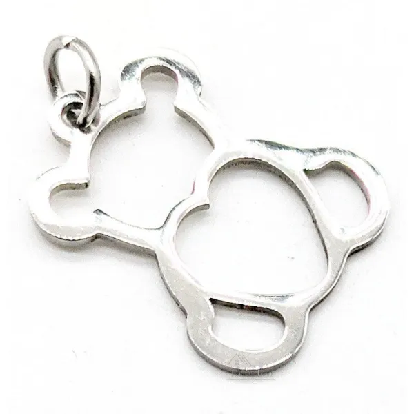 Small Stainless Steel Bear Pendant