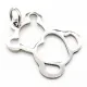 Pendentif petit Ourson en Acier inoxydable