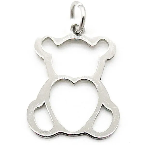 Small Stainless Steel Bear Pendant