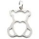 Pendentif petit Ourson en Acier inoxydable