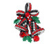 Broche dorée Fantaisie Cloches de Noël avec Strass