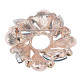 Broche dorée Fantaisie forme de Fleurs Opale sertie de Strass