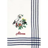 Kitchen Dishcloth Honeycomb embroidered Stork Nest of Alsace