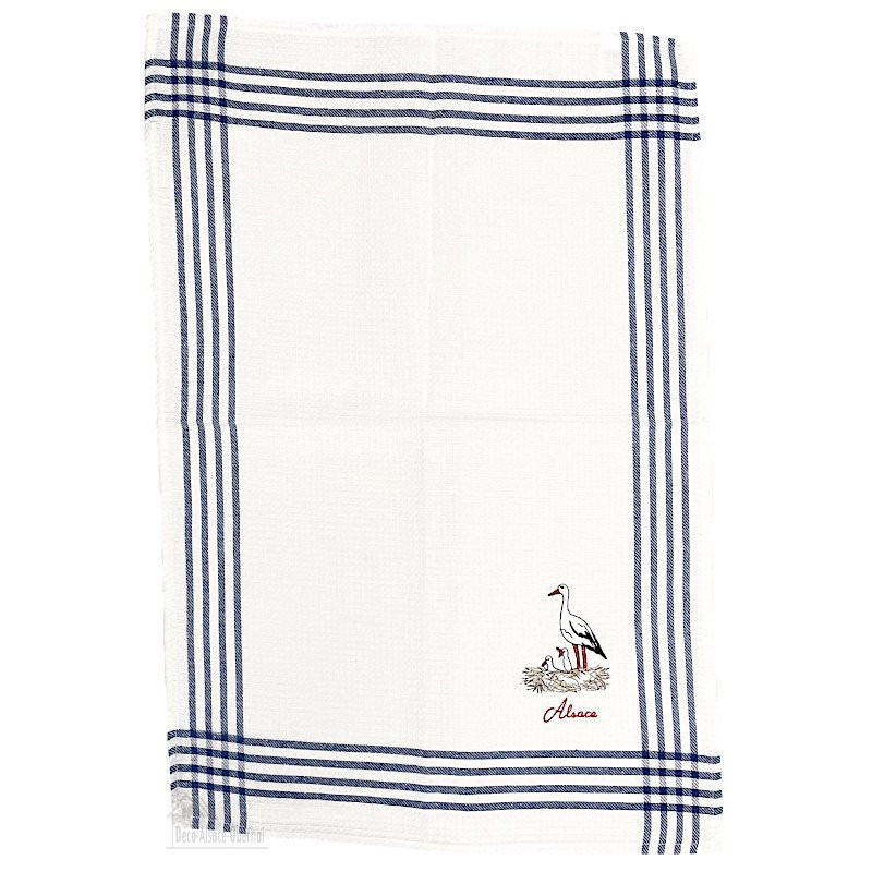 Embroidered Honeycomb Kitchen Dishcloth Nest Storks