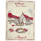 Küchentuch Marktplatz in Obernai