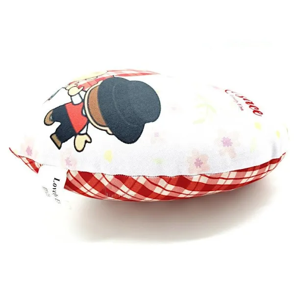 Cushion Heart 28 cm Lovely Elsa padded Gingham red
