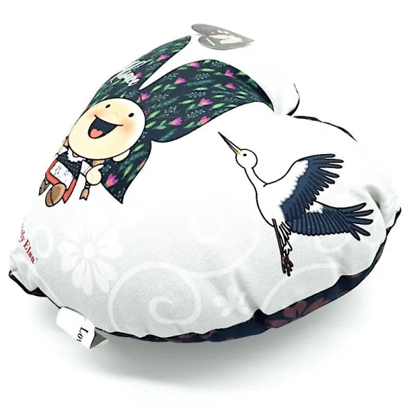 Heart Cushion 28cm Lovely Elsa padded multi Flowers