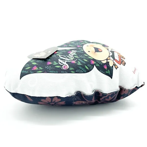 Coussin Coeur 28 cm Lovely Elsa rembourré multi Fleurs