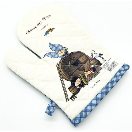 Gant de Cuisine Lovely Alsace Vichy Bleu