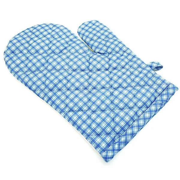 Lovely Elsass Vichy Küche Handschuh Blau