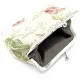 Porte Monnaie fermoir motif Rose en Fleurs