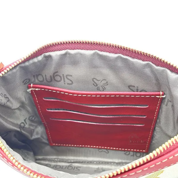 Ecru Shoulder Bag with Coloured Cats motif