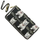 Westie dog wallet with wrist strap