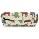Pochette écru avec zip Chat en Couleur