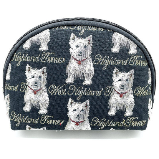 Beutel mit Reißverschluss Motiv Hund Westies