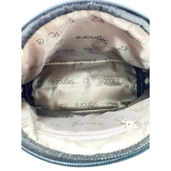 Pouch with zip Westie dog motif