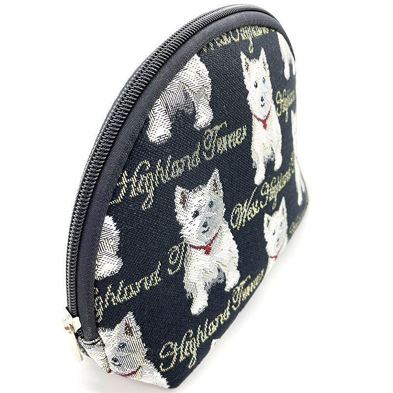 Beutel mit Reißverschluss Motiv Hund Westies