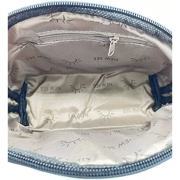 Schwarze Beutel mit Reißverschluss Katze in Farbe