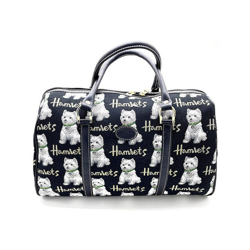 Große Handtasche mit Henkeln und Westies-Hundemotiv