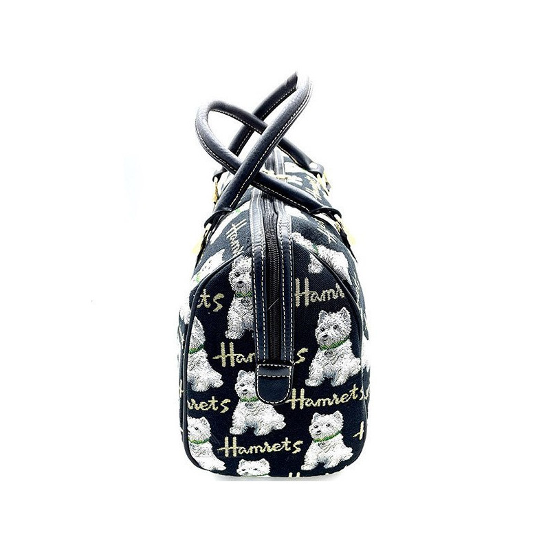 Große Handtasche mit Henkeln und Westies-Hundemotiv