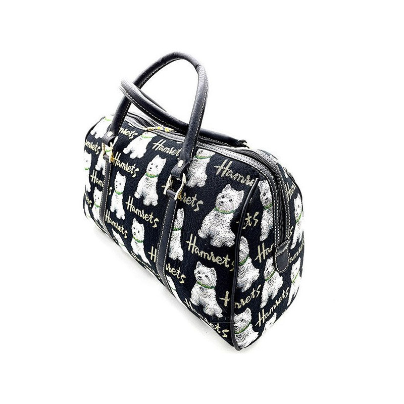 Große Handtasche mit Henkeln und Westies-Hundemotiv