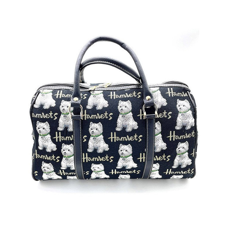 Große Handtasche mit Henkeln und Westies-Hundemotiv