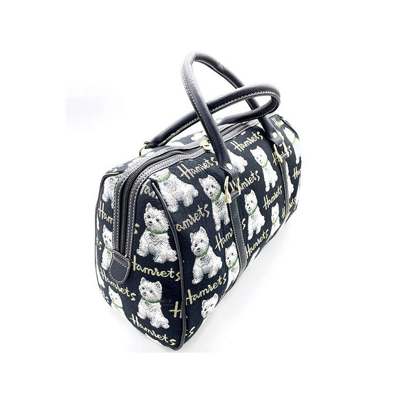 Große Handtasche mit Henkeln und Westies-Hundemotiv