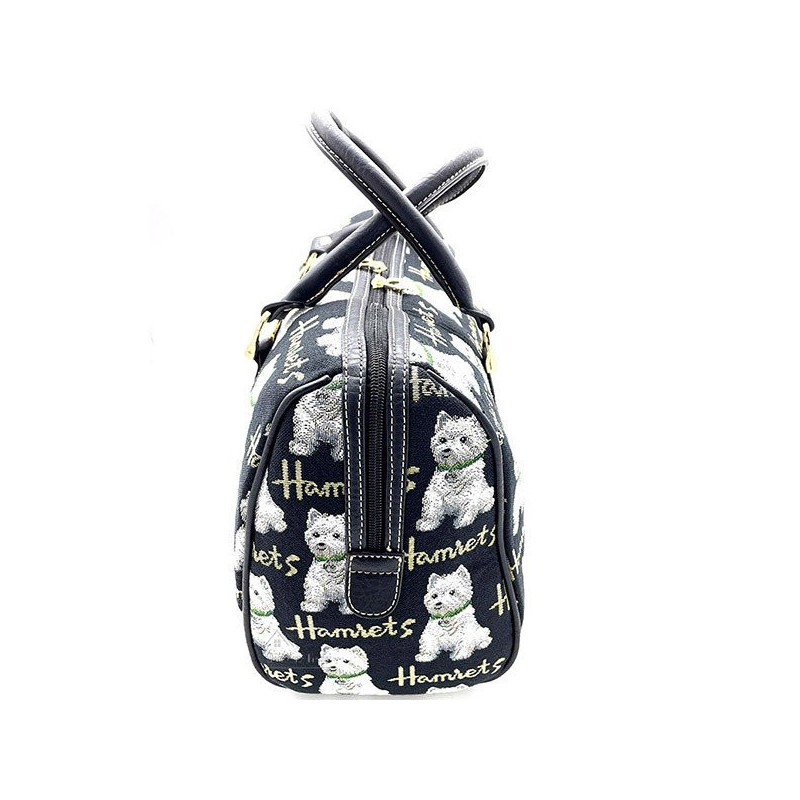 Große Handtasche mit Henkeln und Westies-Hundemotiv