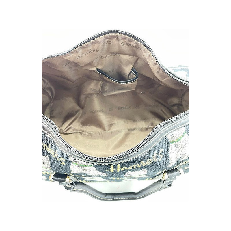 Große Handtasche mit Henkeln und Westies-Hundemotiv