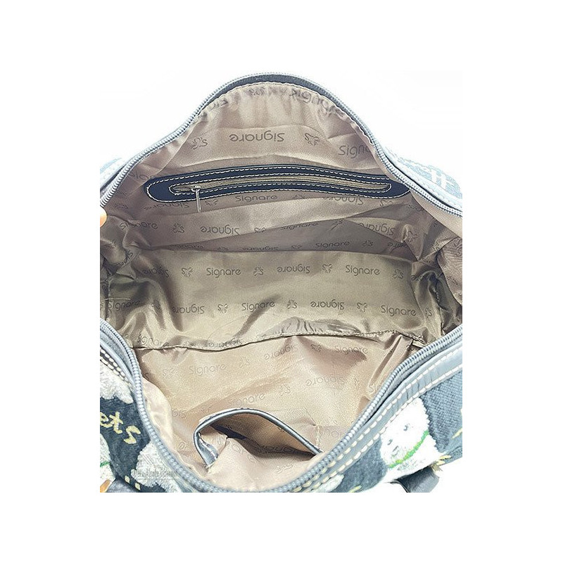 Große Handtasche mit Henkeln und Westies-Hundemotiv